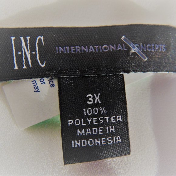 Inc White Sleeveless Chiffon Tank Sz 3X NWT - Picture 7 of 7